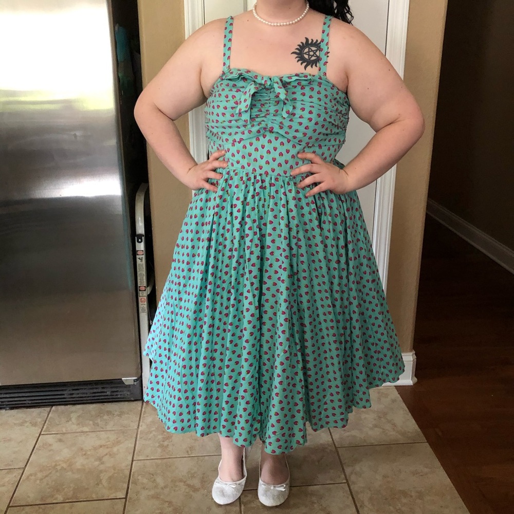 🍓Unique Vintage Strawberry Swing Dress 🍓